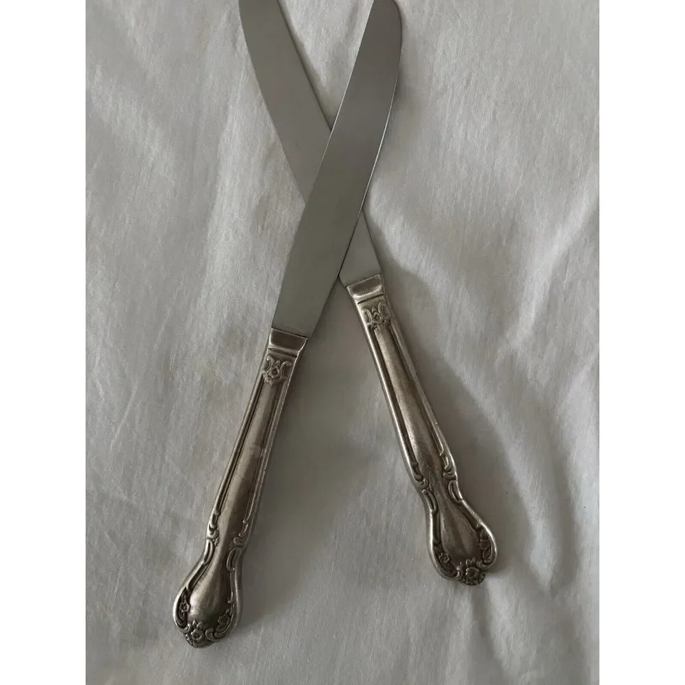 Vintage Rodgers & BrosInternational Silver‎ Plate, Elegant Lady Daybreak, Knives